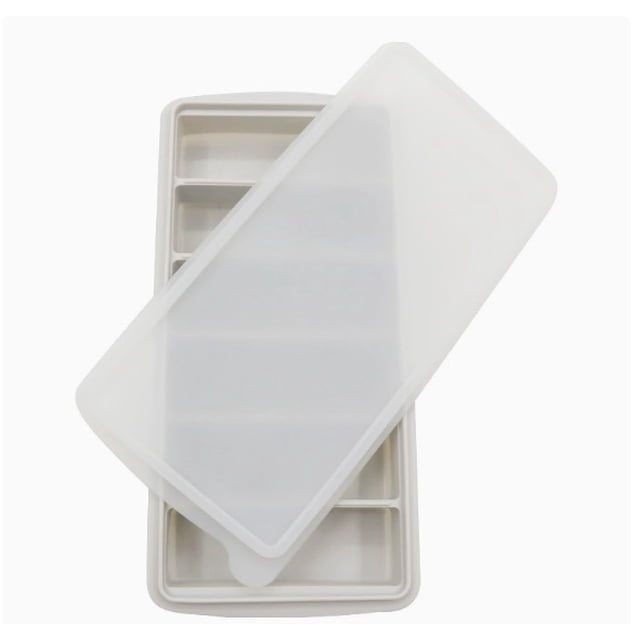 1 molde grande for cubitos de hielo, bandeja de hielo de silicona for el hogar con 6 rejillas