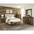 thumbnail image 5 of Rolled Headboard California King Bed in Beige Fabric, 5 of 6