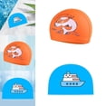 thumbnail image 2 of 2x PU Swim Niños Sombrero de Natación Edad 2-12 Niño Natación Piscina ,, 2 of 6