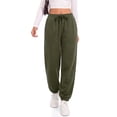 thumbnail image 4 of Fantaslook Fleece Lined Sweatpants for Women High Waisted Winter Baggy Pants with Pockets Drawstring Elastic Waist Joggers, 4 of 10
