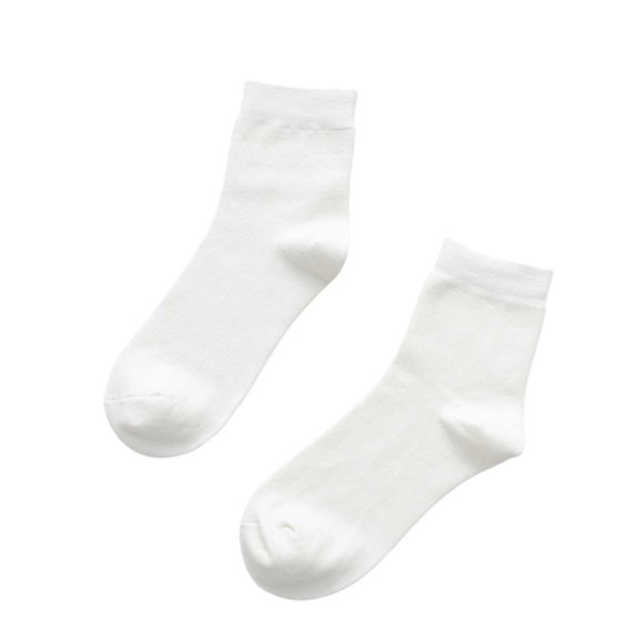 Yuanlong Womens Crew Socks Plain Soft Knit Stretch Mid Calf Daily Breathable Minimalist Summer Daily Casual Socks
