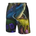 thumbnail image 4 of Fotbe Cute Blue Frog Trajes de Baño Estampados para Hombre, Shorts de Verano de Secado Rápido, Ropa de Playa, Bañadores-3X-Large, 4 of 6