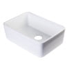 thumbnail image 6 of ALFI brand AB503-W White 23" Smooth Apron Fireclay Single Bowl Farmhouse Kitchen Sink, 6 of 8