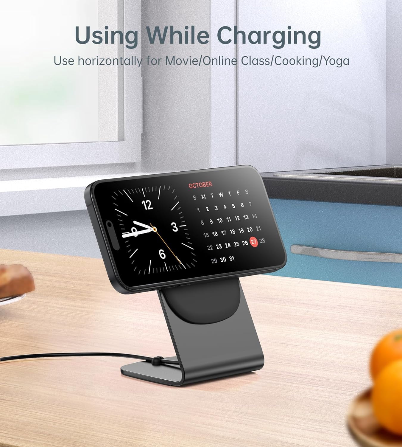 Magnetic Wireless Charger for iPhone 17/16/15/14/13/12 - Magnetic Charger + 20W USB-C Adapter, Fast Wireless Charging Dock/Pad with 5-Foot Cable, Compatible with iPhone 17/16/15/14/13/12 Pro Max Plus