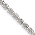 thumbnail image 7 of 925 Sterling Silver 3.7mm Polished & D/C 20 inch Spiga Chain 18 Inch, 7 of 7