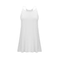 thumbnail image 5 of gakvbuo Summer Tank Dress For Women Mini Dress Sundress Women's Solid Color Spring Summer Strapless Over-the-Shoulder Back Pleated Casual Sleeveless Short Dress, 5 of 8