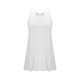 thumbnail image 4 of Vestido Corto de Verano de las Mujeres de Color Sólido sin Tirantes Sobre el Hombro de Espalda Plisado Vestido de Verano Casual sin Mangas, 4 of 7