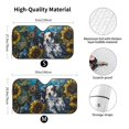thumbnail image 5 of Yiaed Sunset Sunflower Dog Print Car Windshield Sunshade Front Auto Car Front Window Sun Shade Foldable Sun Visor Shield Cover Auto Accessories for Sedan SUV Truck-Small, 5 of 5