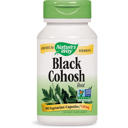 Nature's Way Black Cohosh Root 540 mg Non-GMO Project Verified, Tru-ID? Certified, 100 (Best Black Cohosh Supplement)