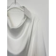 thumbnail image 5 of Blusa CORIRESHA elegante con cuello vuelto para mujer, blanco satinado, 5 of 5