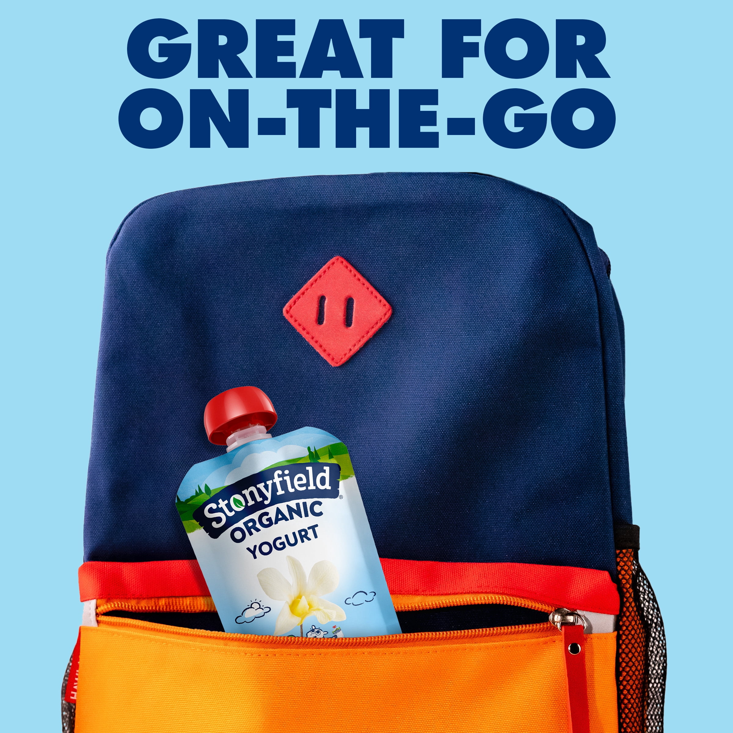 Stonyfield Organic Kids Whole Milk Yogurt Pouch, Vanilla, 3.5 oz.