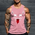 thumbnail image 1 of Camiseta sin mangas de cuello redondo para hombre, con estampado de Halloween, cuello redondo, estilo informal, deportiva, para hombre, 1 of 5