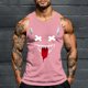 thumbnail image 1 of Camiseta sin mangas de cuello redondo para hombre, con estampado de Halloween, cuello redondo, estilo informal, deportiva, para hombre, 1 of 5