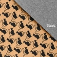 thumbnail image 3 of Simply Daisy Spooky Cats Pale Gold Halloween Chenille Area Rug, 5' Round, 3 of 5
