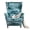 Green, variant on SHANNA Wingback Chair Cover 2-Piece Stretch Armchair Sofa Slipcover Wing Chair Covers