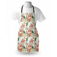 thumbnail image 3 of Spring Apron Peacock Feather Petunia Blossom Field Seasonal Blush Botanical Leaves Watercolor, Unisex Kitchen Bib Apron with Adjustable Neck for Cooking Baking Gardening, Multicolor, by Ambesonne, 3 of 3