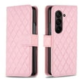 thumbnail image 6 of Allytechgroup Flip Cover Case for Samsung Galaxy Z Fold 5, Stylish Slim Fit Shell Wallet Case with Cards Slots Magnetic Closure Anti-Scratch Stand Phone Case for Galaxy Z Fold 5,Pink, 6 of 7