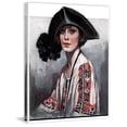 thumbnail image 3 of "Woman in Embroidered Blouse" Painting Print on Wrapped Canvas, 3 of 5