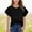 Black, variant on BRGZLK Boys Girls Summer Casual Top,Children's Trendy Solid Color Round Neck Shirt soft Versatile Short Sleeved T-Shirt Green 7-8 Years