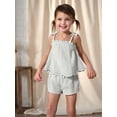 thumbnail image 3 of Modern Moments by Gerber Toddler Girl Eyelet Trim Gauze Top and Shorts Set, 2-Piece, Sizes 12M-5T, 3 of 13