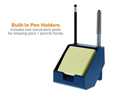 Bostitch Konnect Sticky Note Holder Business Card Stand Includes Pen Holders