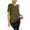 Army Green, variant on Lenpel Women's Plus Size Workout Tops Short Sleeve V Neck Side Split Athletic Yoga Shirts Running Gym Tee Blouses