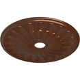 thumbnail image 3 of Ekena Millwork 26 3/4"OD x 3 5/8"ID x 1 3/8"P Elsinore Ceiling Medallion (Fits Canopies up to 3 5/8"), Hand-Painted Copper Penny, 3 of 6