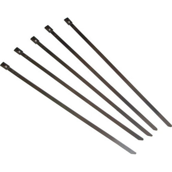 Helix Racing Products 304-0508; Cable Ties 8 Stainless Steel Barb Clasp 5-Pack