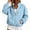 Sky Blue, variant on Women Half Zip Pullover Sweatshirt Sevevn Quarter Zip Stand Collar Relaxed Fit Fleece Fabric Kangaroo Pocket Drawstring Hem Long Sleeve For Casual Wear