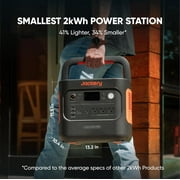 Jackery Explorer 2000 v2 2035W Continuous/2190W Peak Portable Power Station for Camping, Emergency