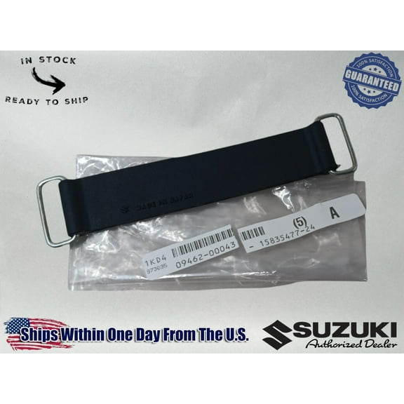 Suzuki OEM Authentic Battery Hold Down Oil Tank Rubber Strap 09462-00043