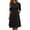 Black Dresses for Women, variant on Womens Dresses Elbow Sleeve Round Neck Seamed Waist Flared Mini Sheath for Office Business Casual Daily Dinner Black S