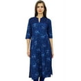 thumbnail image 1 of Bimba Tunique Longue en Coton pour Femmes, Kurta, Blouse Imprimée Ethnique Indienne, 1 of 6