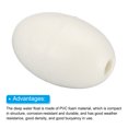 thumbnail image 4 of Unique Bargains 3.94' x 2.36' Rope Float Buoy, 190g Deep Water Floats Rope Float Buoy, White 4Pack, 4 of 5