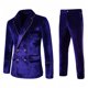 thumbnail image 2 of Vestido de Noche Para Hombre de Color Sólido Con Doble Botonadura Delgada Traje de Mejor Hombre Odeerbi ODB-6, 2 of 9