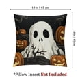 thumbnail image 4 of nygtbtfer Halloween Decor Pillow Set of 2 Halloween Decorations Pumpkin Witch Cat Ghost Fall Pillows Decorative Throw Cushion Case for Home Couch 22x22in, 4 of 7