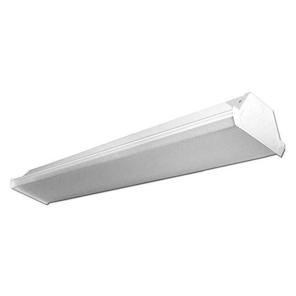 Texas Fluorescent 13202 4' One Lamp T8 Fluorescent Wraparound Light Fixture (Ballast / Bulb