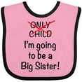 thumbnail image 3 of Inktastic I'm Going to Be a Big Sister Girls Baby Bib, 3 of 4