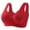 Red, variant on High Impact Support Sports Bras for Women Women's Sexy Non Magnetic and Non Steel Ring Gathered Bra with Thin Cup and Adjustable Sexy Lace Bra Underwear Pink M