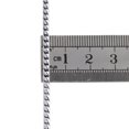 thumbnail image 6 of 10K White Gold 3mm Solid Franco Chain Closed Link Square Box Necklae 22 Inch, 6 of 7