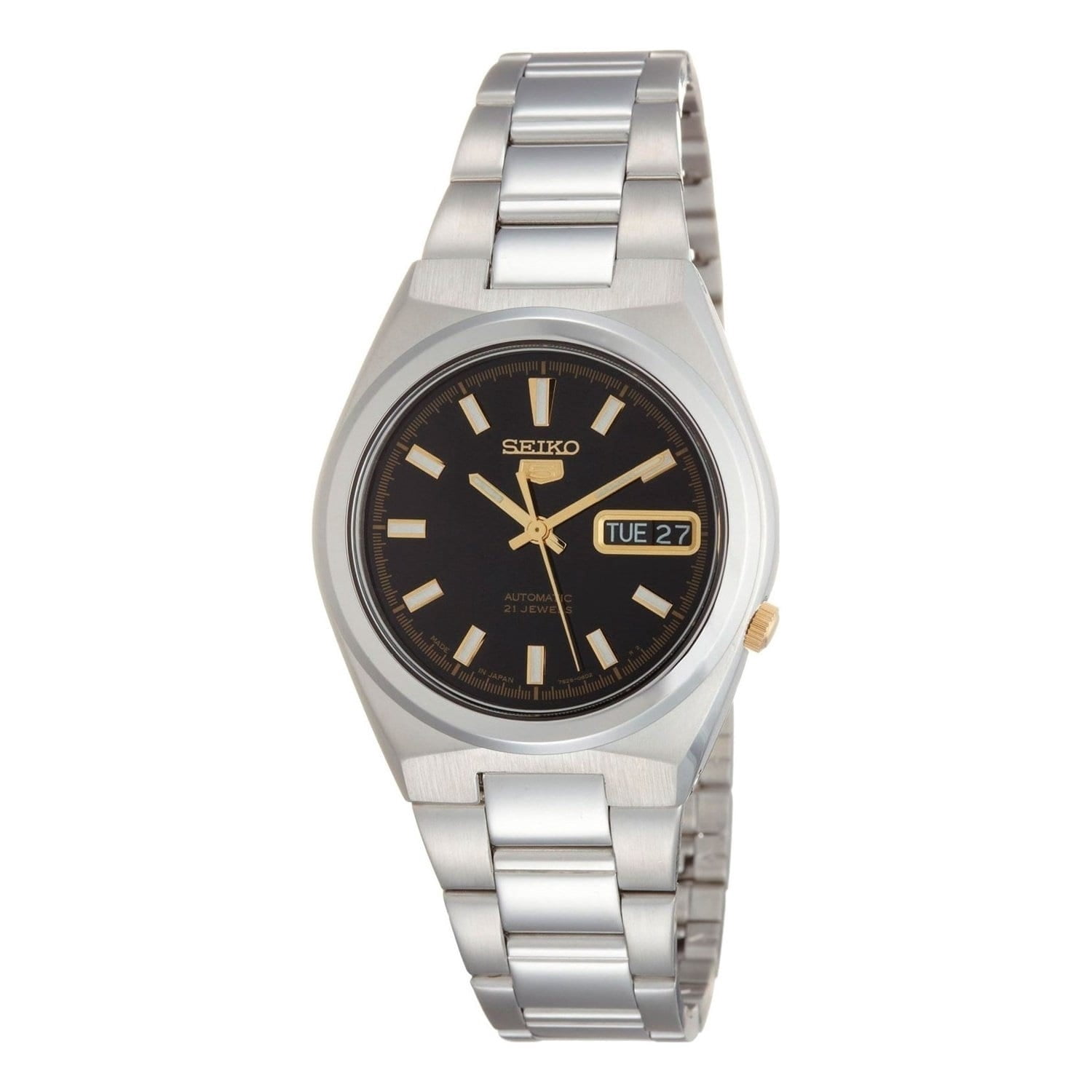 Seiko Series 5 Automatic Date-Day Black Dial Mens Watch SNKC57J1 -  Walmart.com