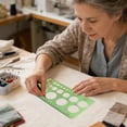 thumbnail image 5 of Drawing Stencil Geometric Template with Various Round Hole Sizes, 5 of 5