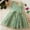 C-Green275, variant on JIAYUE Girls Carnival Dresses Sequins Sleeveless V-Neck Mid Length Ball Gown with Big Butterfly Front For Kids Stylish Festival Party Clothes