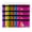 Bright Colored Assortment, variant on BAZIC 3 Ring Pencil Pouch, Mesh Window, Pastel Color, 6-Pack