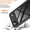 thumbnail image 5 of Casetego For iPhone Air Case,IP68 Waterproof 16FT Underwater Military Dustproof Shockproof Rugged with Built-in Screen Protector Full Protect Phone Cover with Lanyard,Black, 5 of 9