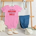 thumbnail image 3 of Think Im Awesome Should See My Uncle Romper Boys or Girls Infant Baby Brisco Brands 18M, 3 of 6