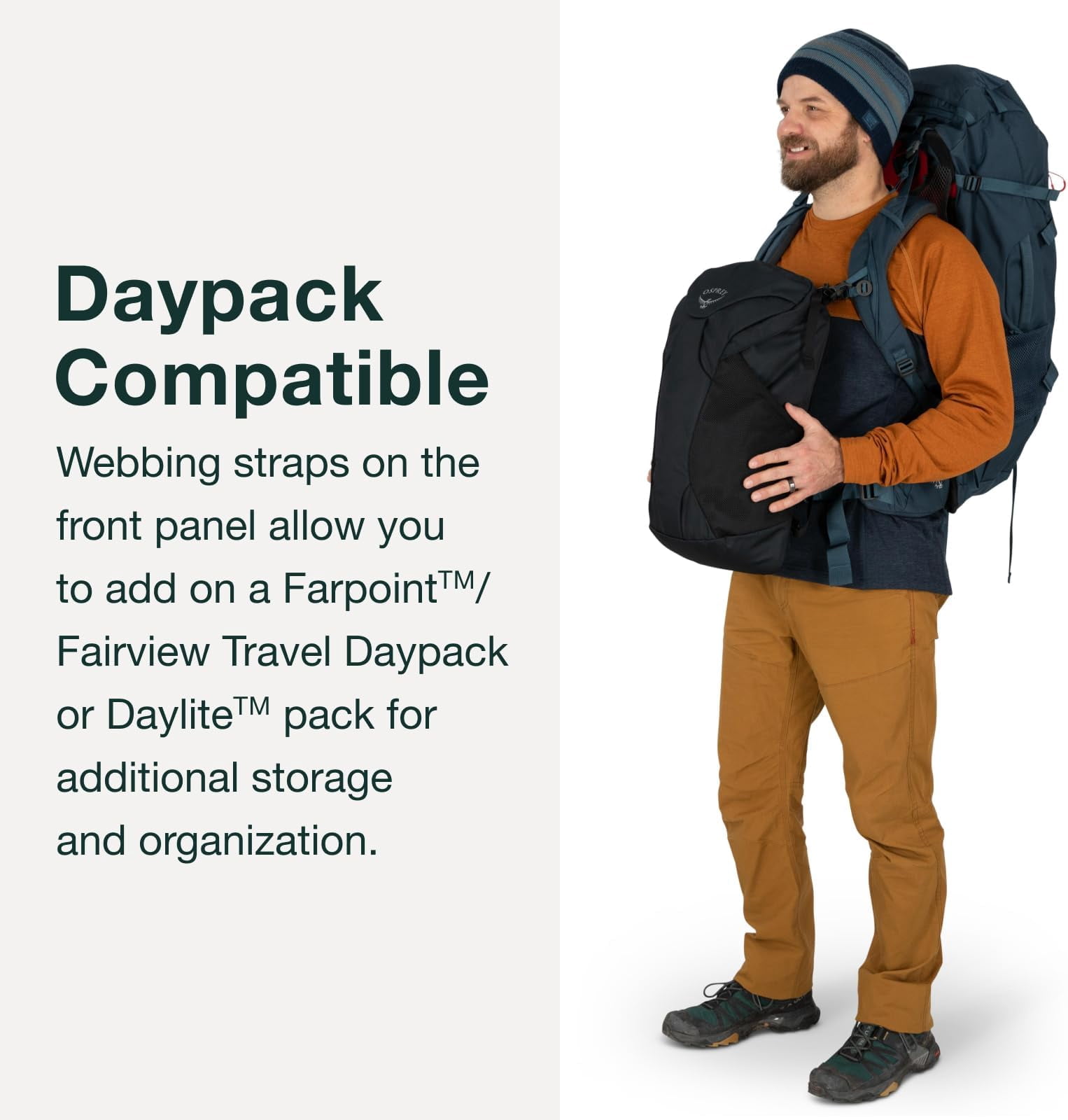 Osprey Farpoint Trek 75L Men's Travel Backpack, Black - Walmart.com