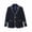 E172-Navy, variant on Two-Tone Collared Blazer for School, Kids Formal Wear Jacket with Color Block Design, Academic Style Outerwear for Uniform Dress, Size 2-12 Years