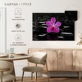 thumbnail image 5 of Elephant Stock Zen Purple Orchid Wall Art - Horizontal Canvas Wall Art - Living Room Wall Decor - Floral And Botanical Canvas - Pink And Black Decor - 12" x 8", 5 of 8