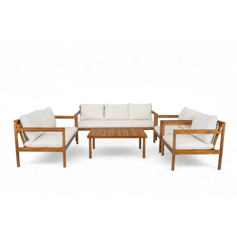 Christopher Knight Home 5-Piece Outdoor Conversation Set with Rope